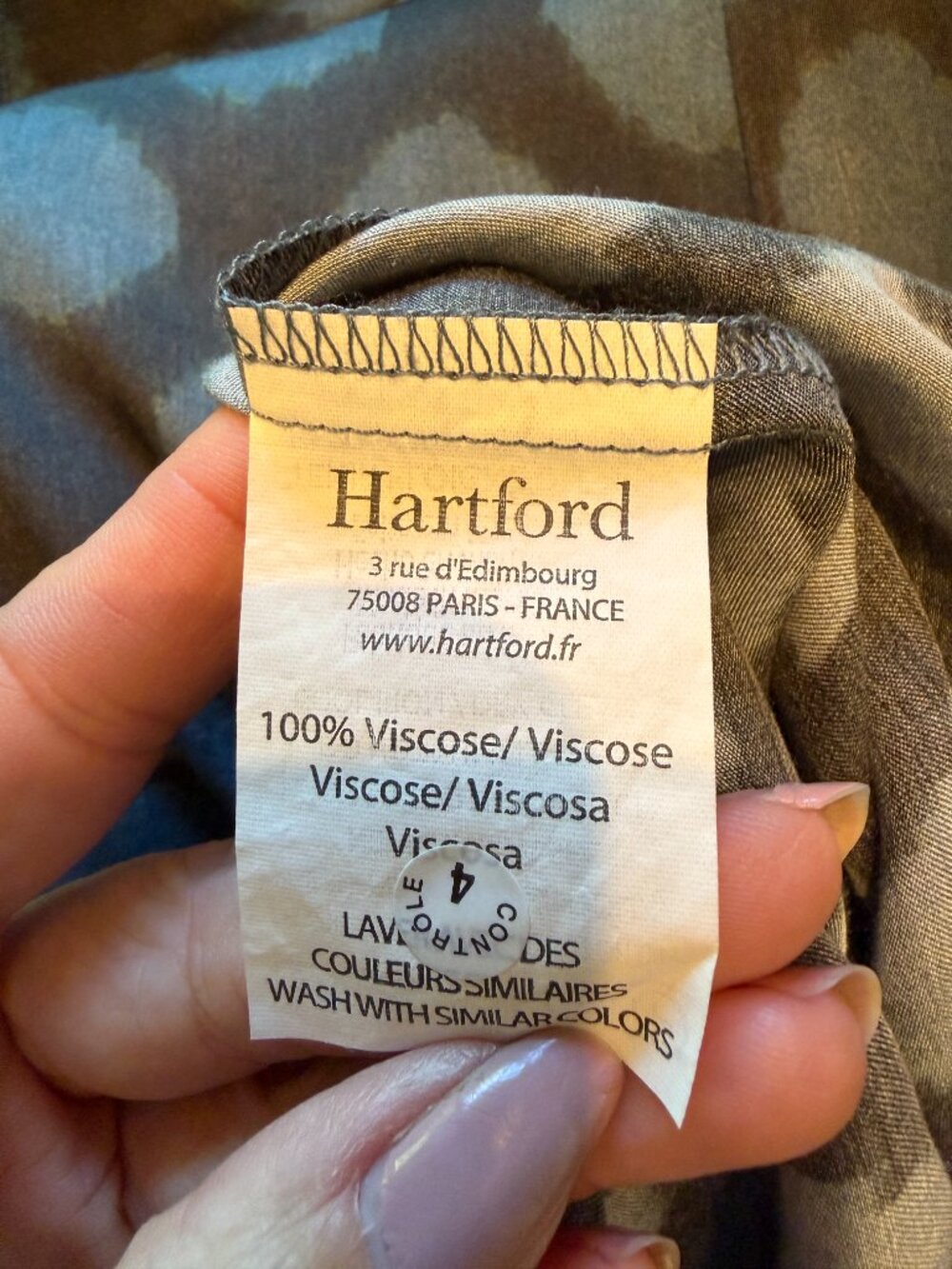 Hartford (Paris) V-Neck Ikat Dot Dress - Picture 6 of 6